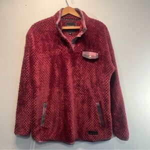 Simply Southern Simply Soft Fleece Pullover Women Large Quarter Snap Comfort